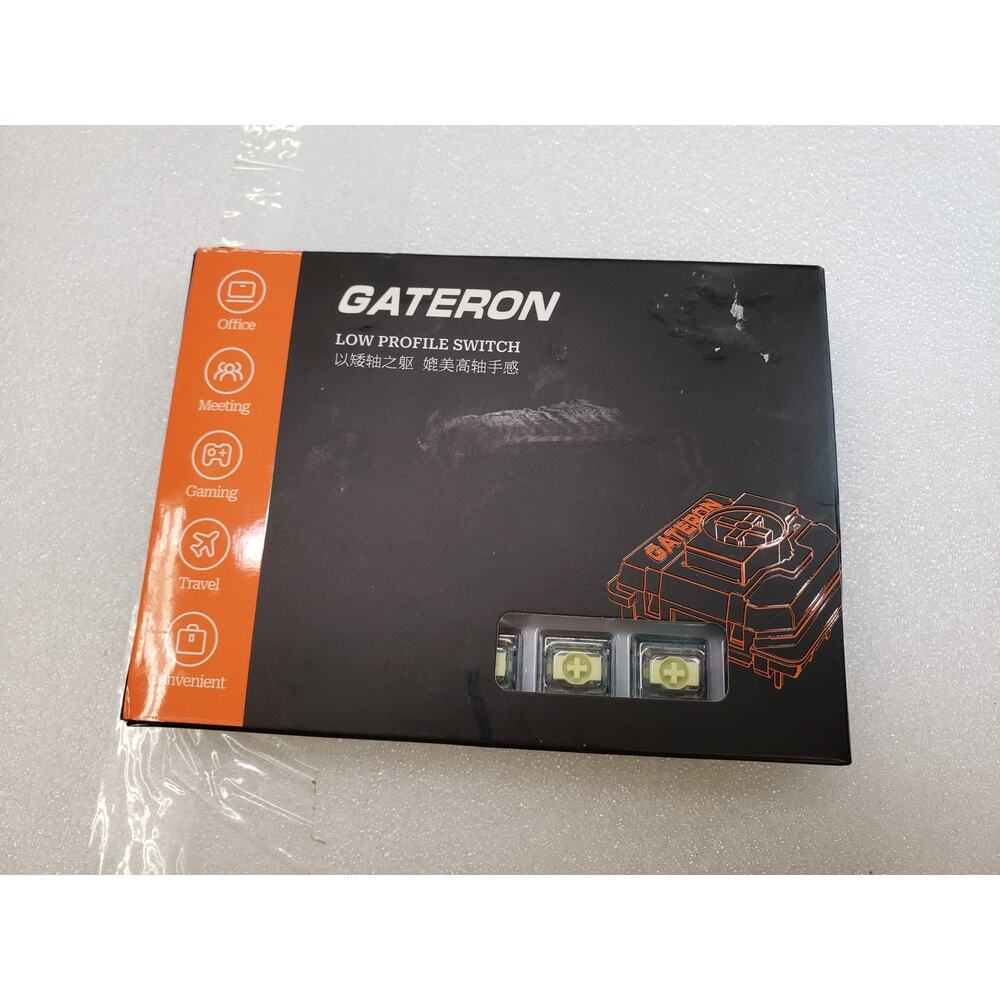 (x35) Gateron KS-33 Low Profile Banana Keyboard Switches. 65gf 3Pin RGB LED LBD